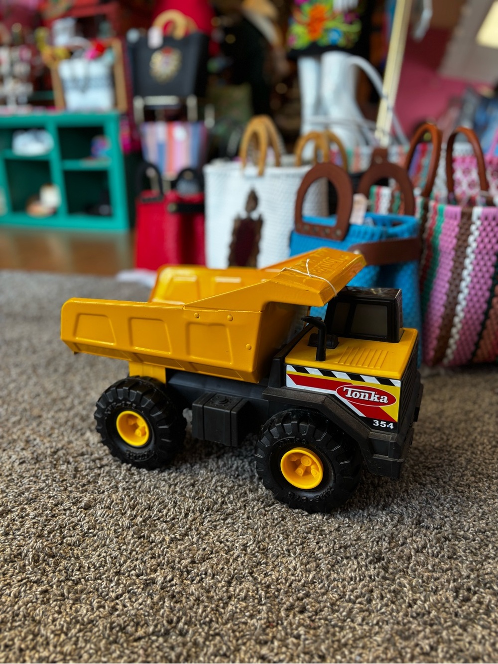 Tonka Yellow and Black Dump Truck with Red Logo